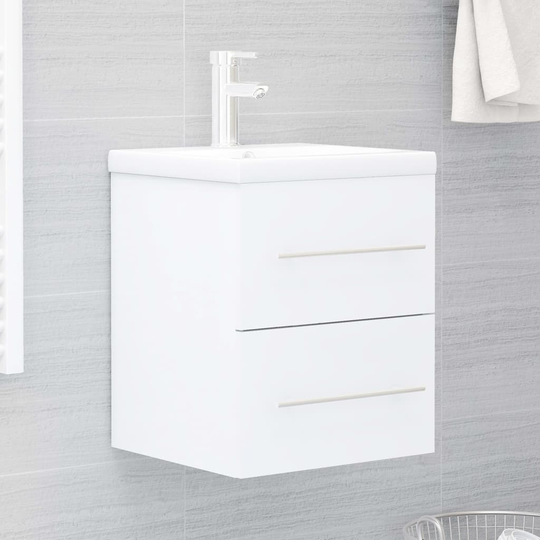 vidaXL vaskeskab 41x38,5x48 cm spånplade hvid