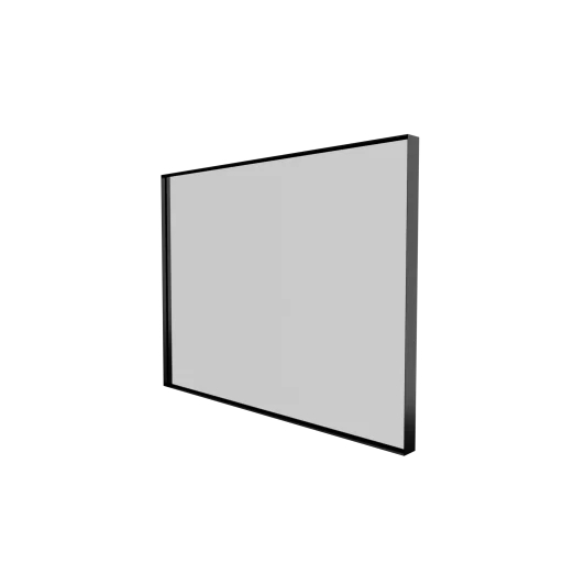 Sanibell Basicline speil 80x60 cm m/sort aluramme