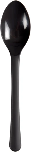 Teskje, grå PP-plast, 14 cm, 100 stk.