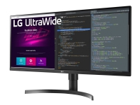 LG 34WN750-B - LED-skærm - 34 - 3440 x 1440 UWQHD @ 75 Hz - IPS - 300 cd/m² - 1000:1 - HDR10 - 5 ms - 2xHDMI, DisplayPort - højtalere