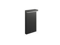 Bustan udendørs lav søjle LED Antracit aluminium, IP44 - stænktæt, varm hvid. Integrated LED Dim