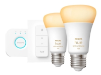 Philips Hue White Ambiance Starter Kit - 2 x E27 1100 lm + Bridge + Dimming Switch