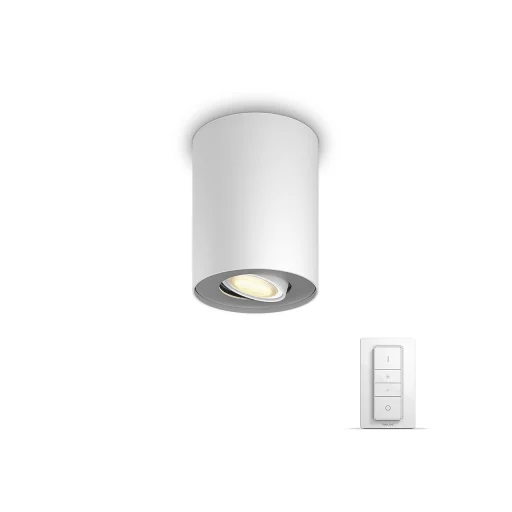 Philips Hue Pillar påbyggingsspot inkl. lysdimmer, hvit