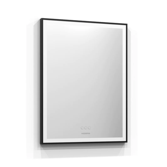 Svedbergs Ista Speil Svart Ramme - LED Belysning 60cm