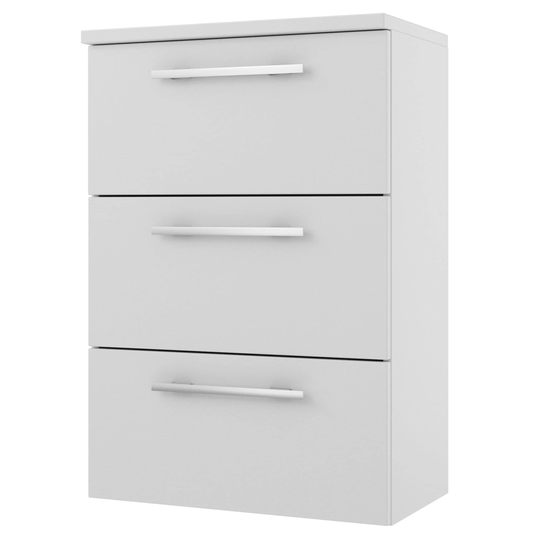 Linn Bad Ingrid Smal Sideskap (Kommode) Hvit Matt / 60cm 3 Skuffer