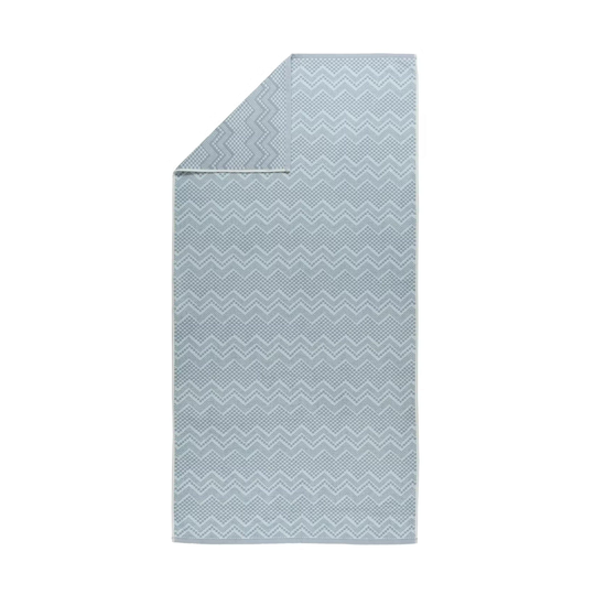 Sealskin Portofino Badehåndkle 70x140 grå og Aqua