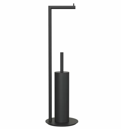 Frost Nova2 Toalettpapir holder m/Toalettbørste, Sort