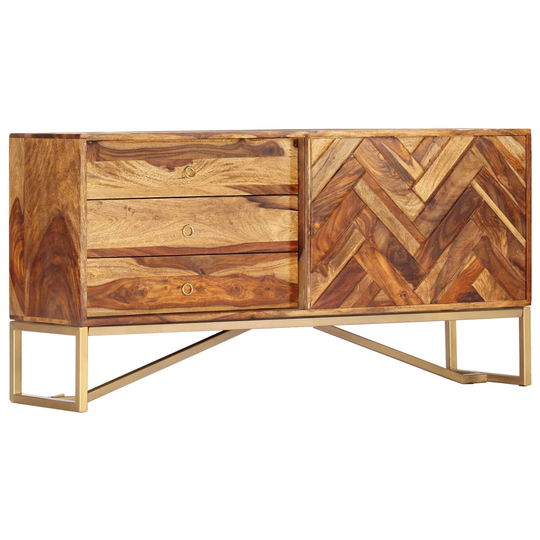 vidaXL skænk 118 x 30 x 60 cm massivt sheeshamtræ