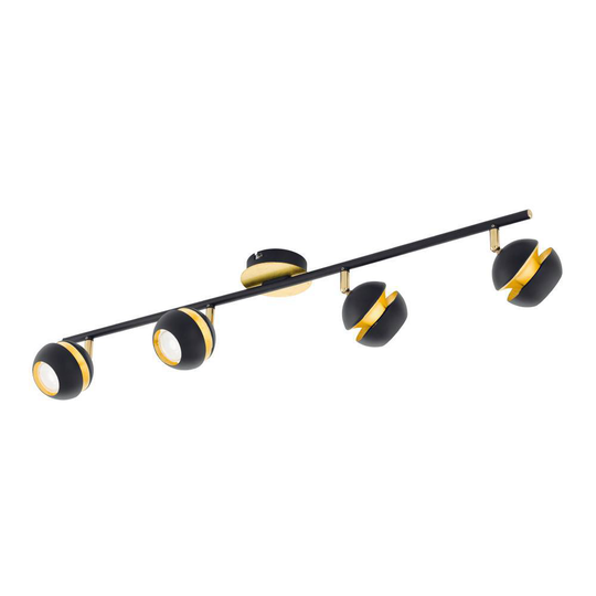 Nocito 4-spot LED (Messing / Guld)