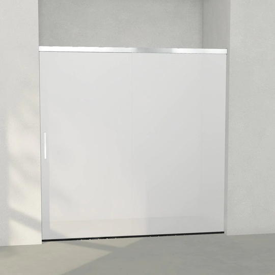 INR Iconic Nordic Rooms ARC Skyvedør Måltilpasset Krom / 1201-2000mm Opal Frostet Glass