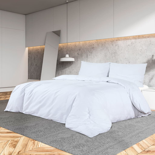 vidaXL sengetøj 200x200 cm let mikrofiberstof hvid