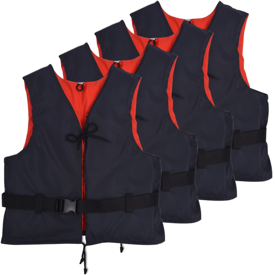 vidaXL svømmeveste 4 stk. 50 N 90+ kg marineblå