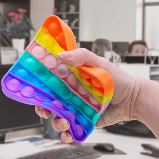 Pop It, Fidget Toy med Bobler - Firkantet