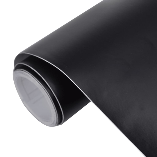 vidaXL bilfolier 2 stk. 100x150 cm + 50x150 cm mat sort