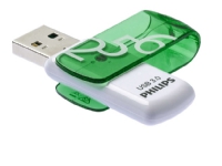 Philips FM25FD00B/00, 256 GB, USB Type-A, 3.2 Gen 1 (3.1 Gen 1), Svirvel, 8 g, Grøn, Hvid