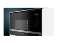 Siemens iQ500 BE555LMS0 - Mikrobølgeovn med grill - til indbygning - 25 liter - 900 W - rustfrit stål