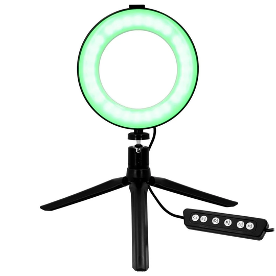 Ring Light med Stativ - 16 cm