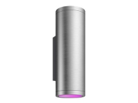 Philips Hue White and Color Ambiance Appear - Væglampe - LED x 2 - total: 16 W (tilsvarende 98 W) - 16 millioner farver/varmt til køligt hvidt lys - 2000-6500 K - rustfrit stål