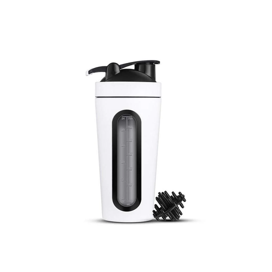 Shaker i rustfrit stål, 700 ml - Hvid