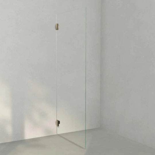 INR Iconic Nordic Rooms Dusjvegg ARC 19 Måltilpasset Messing / Timeless Klart Glass