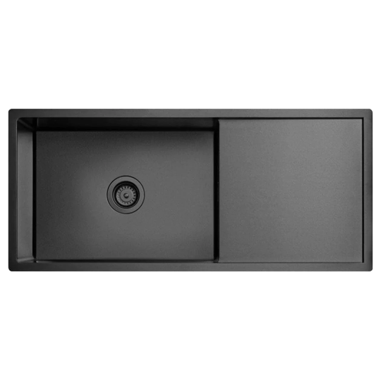 Tapwell Ta8140 PVD Kjøkkenvask B89xd45cm Svart Matt