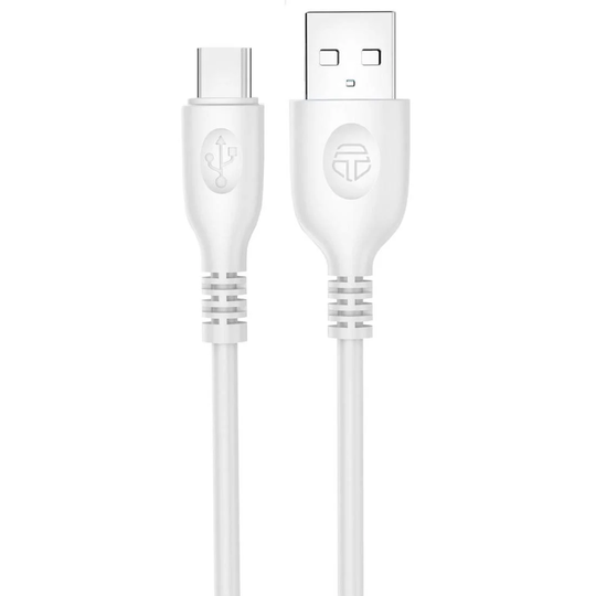 USB til USB-C, 2.4A - 1 m - Hvid