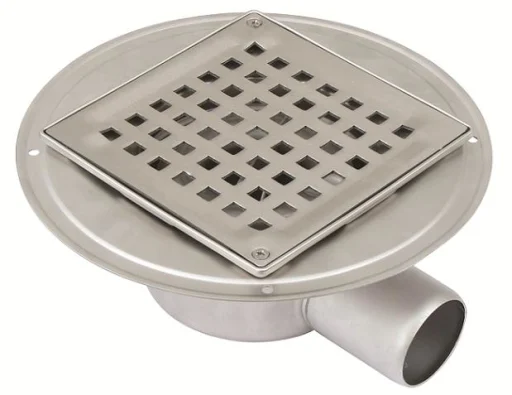 Blücher 50 mm avløpsbeholder for smøremembran, uten tapp, horisontal, lav