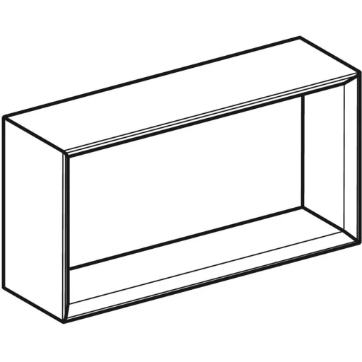 GEBERIT veggskap 450x132x233mm åpen høykompresjon tre-lags sponplate