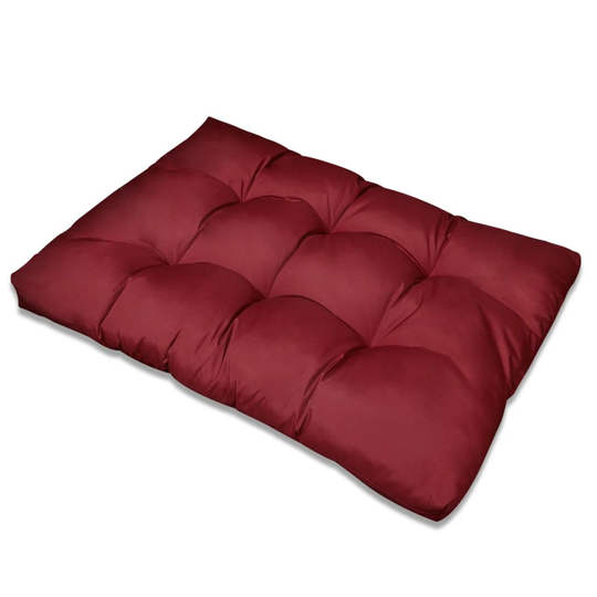 vidaXL sædehynde polstret 120x80x10 cm vinrød