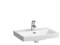 Laufen pro n hv. 56x42 cm lcc - med 1 hanehul og overløb. lcc rengøringsvenlig glasur