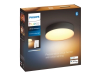 Philips Hue White ambiance Enrave S - Loftslampe - LED - 9.6 W - klasse F - varmt til køligt hvidt lys - 2200-6500 K - sort