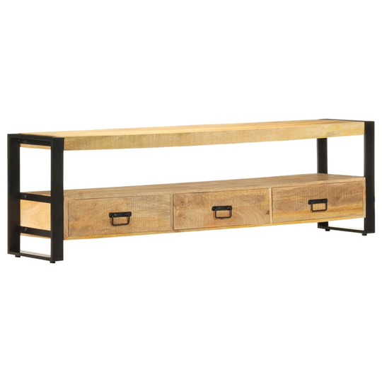 vidaXL tv-skab i massivt mangotræ 150 x 30 x 45 cm