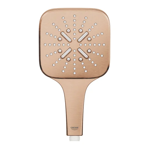 Grohe Rainshower Smartactive 130 Cube med EcoJoy, børstet warm sunset