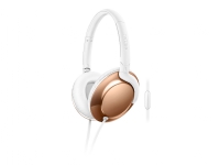 Philips Hovedtelefoner med mikrofon SHL4805RG/00, Ledningsført, 9 - 24000 Hz, Opkald/musik, Headset, Kobberfarve, Hvid