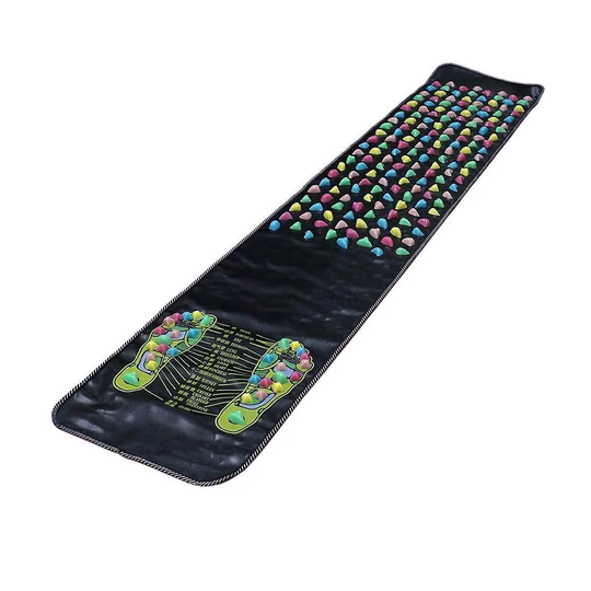 Fodmassagemåtte med stimuleringspunkter