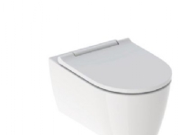 Geberit ONE væghængt toilet, skjult montering, TurboFlush, med toiletsæde: hvid / KeraTect, hvid
