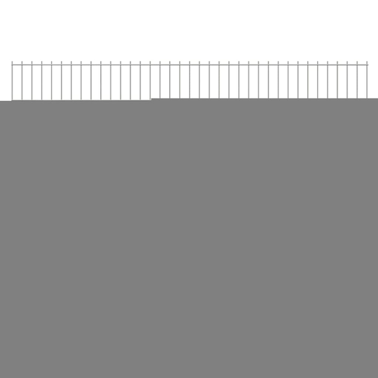 vidaXL havehegnspaneler 2D 2,008x1,43 m 46 m (total længde) sølvfarvet