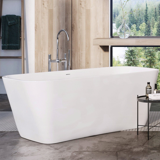 Sanipro Camaro Frittstående Badekar 169 - Solid Surface Hvit Matt / 169cm