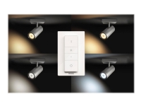 Philips Hue White Ambiance Buratto 1-Spot - Aluminium + Dimming Switch