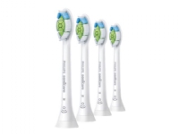 Philips Sonicare W HX6064 Optimal White - Ekstra tandbørstehoved - til tandbørste - hvid (pakke med 4) - for Sonicare 2 Series Sonicare DiamondClean Smart HX9902 Sonicare ProtectiveClean 4100 6100