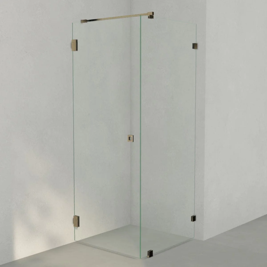INR Iconic Nordic Rooms Dusjhjørne ARC 13 Original Messing / 80x80cm Klart Glass