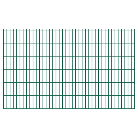 vidaXL havehegnspaneler 2D 2,008x1,23 m 10 m (total længde) grøn