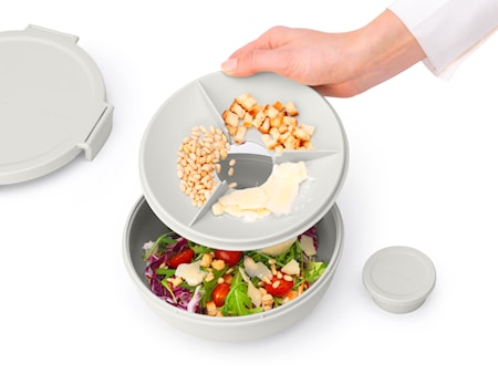 Make & Take Salatskål 1,3 Liter Lysegrå
