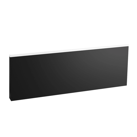 Vikingbad Kvadrat Duo 170/180 Frontpanel Svart Matt / 180cm