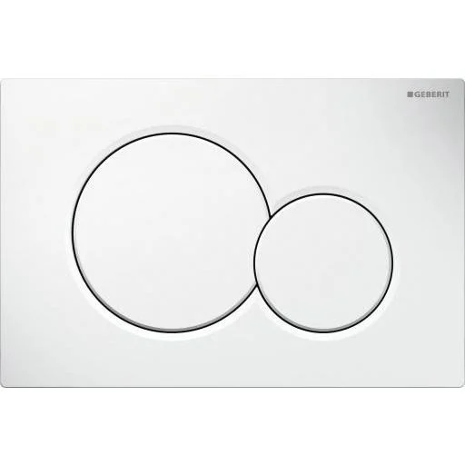 Geberit Sigma01 Betjeningsplate, Alpinhvit