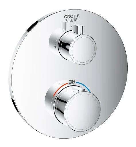 GROHE Grohtherm frontplate for smartbox rund for hodedusj