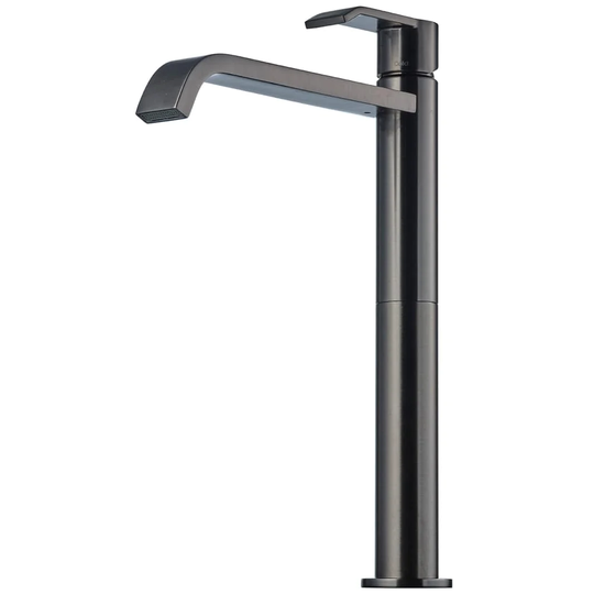 Tapwell Vic081 Høy Servantbatteri H312mm Brushed Black Chrome