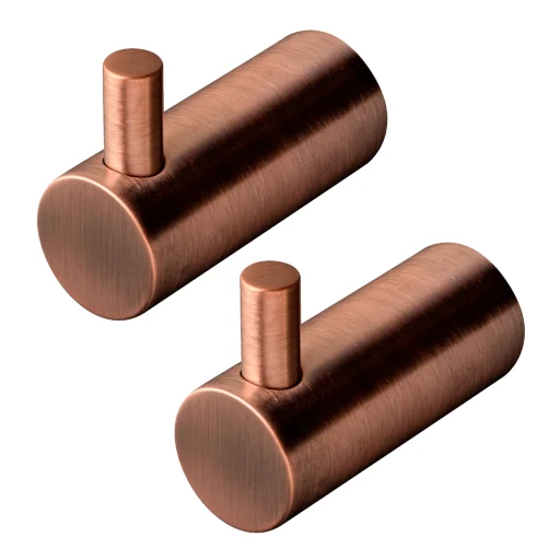 Tapwell TA242 håndklekrok, medium, 2 st, børstet kobber