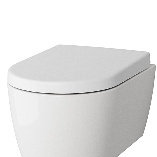 Vikingbad Aida Standard Toalettsete Hvit - Soft-close
