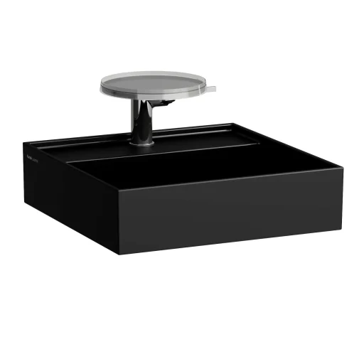 Kartell Laufen håndvask, 46x46 cm, matt sort